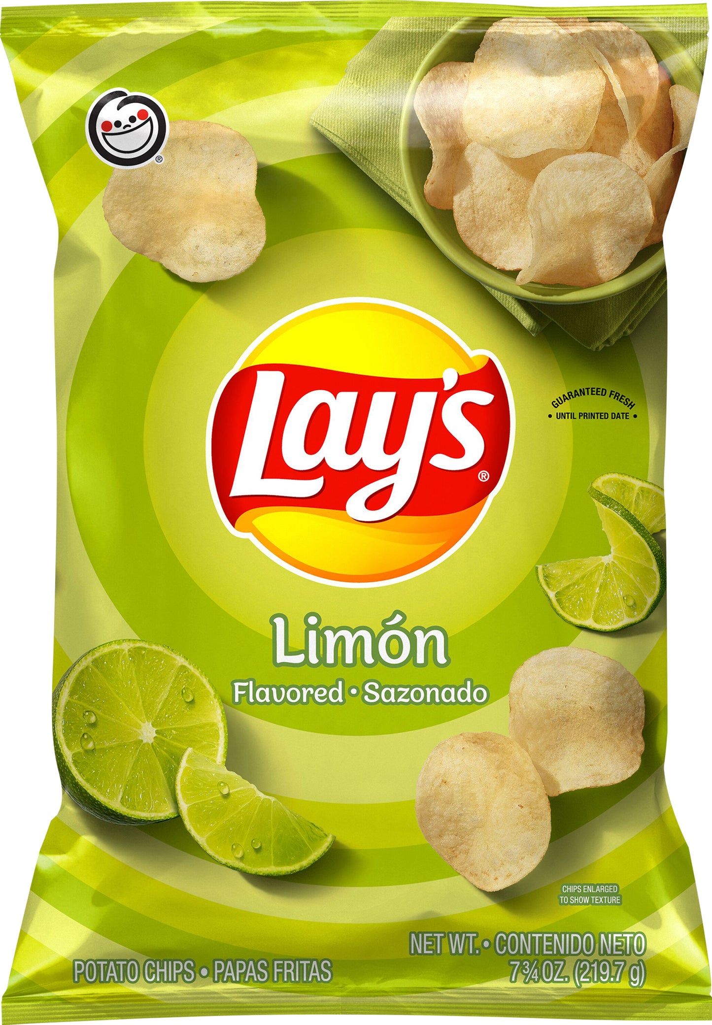 Lay's Potato Chips Limon Flavored 7 3/4 Oz