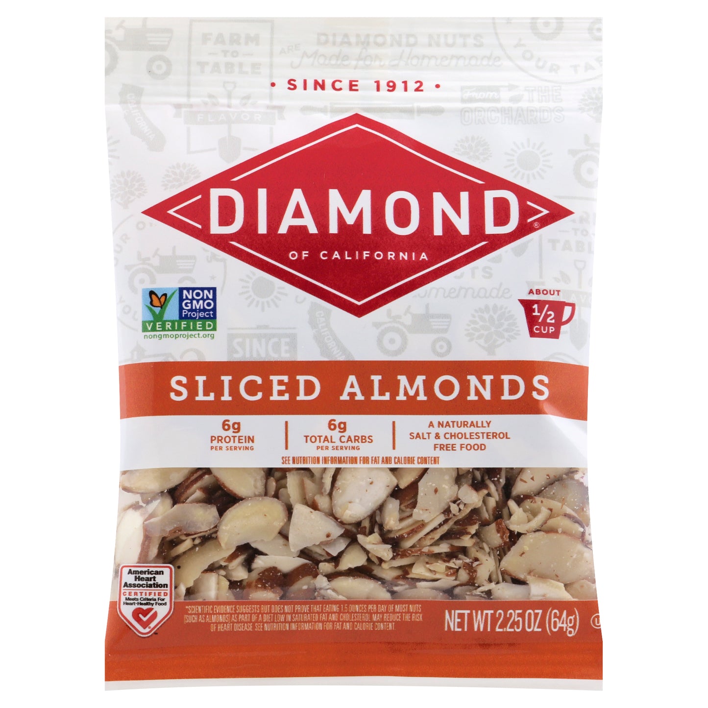 Diamond Sliced Almonds 2.25 oz