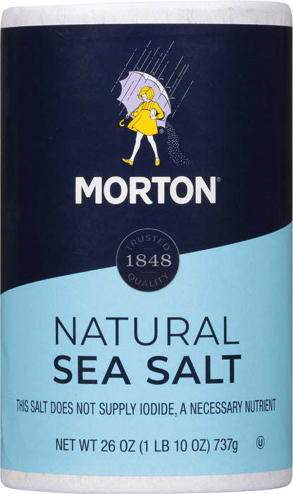 Morton Natural Sea Salt 26 oz