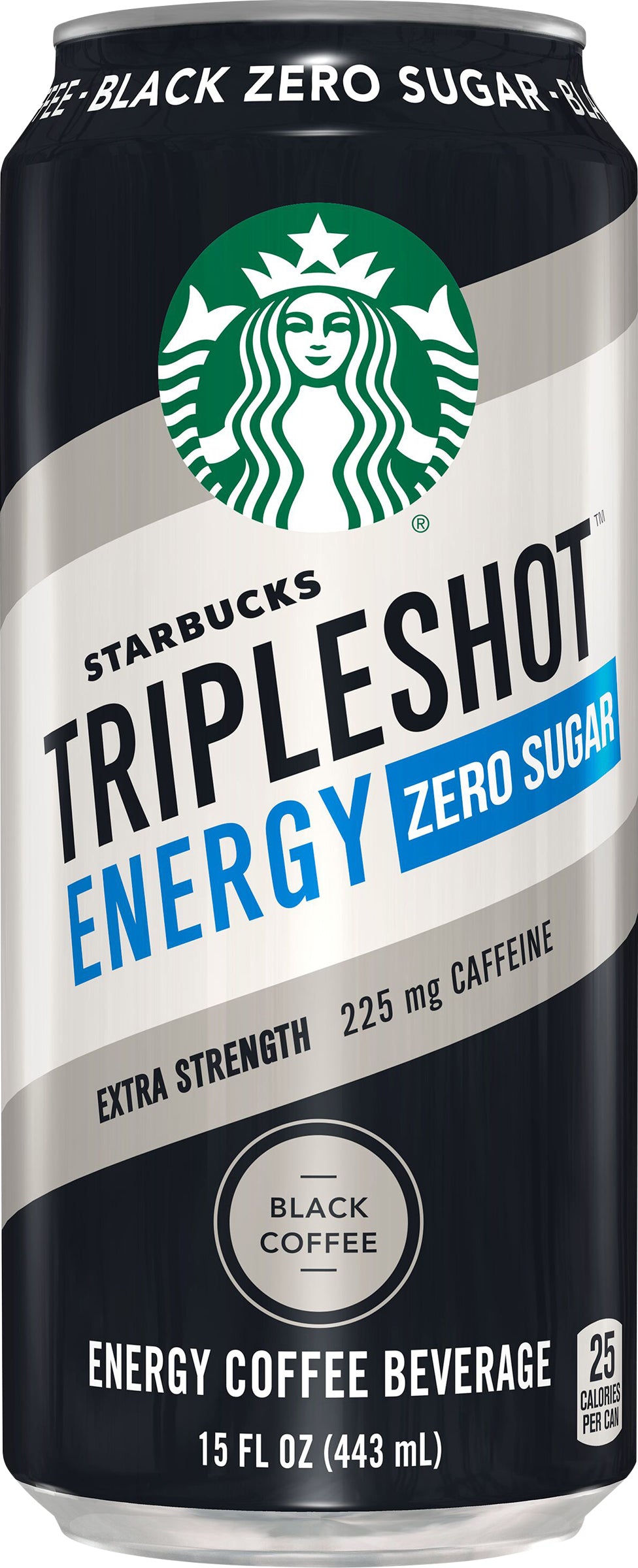 Starbucks Triple Shot Energy Coffee Beverage Energy Zero Sugar Black 15 Fl Oz