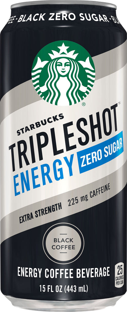 Starbucks Triple Shot Energy Coffee Beverage Energy Zero Sugar Black 15 Fl Oz