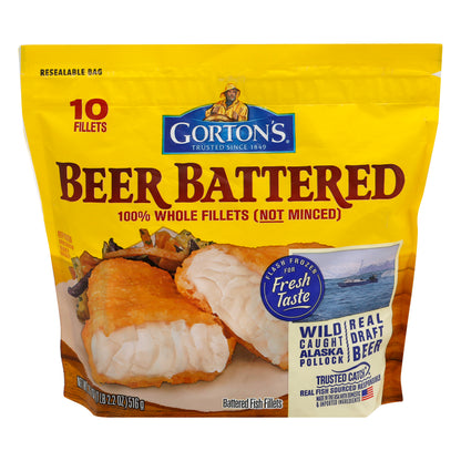 Gorton's Beer Battered Fish Fillets 10 ea