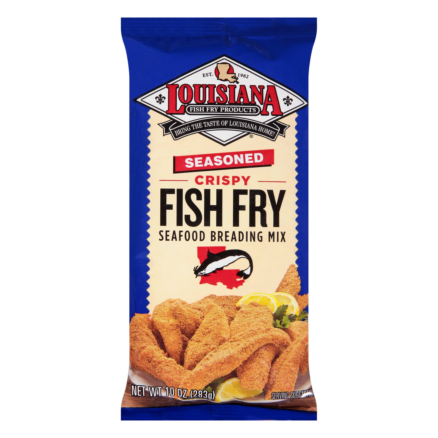 Louisiana Fish Fry Products Seasoned Fish Fry Seafood Breading Mix 10 oz