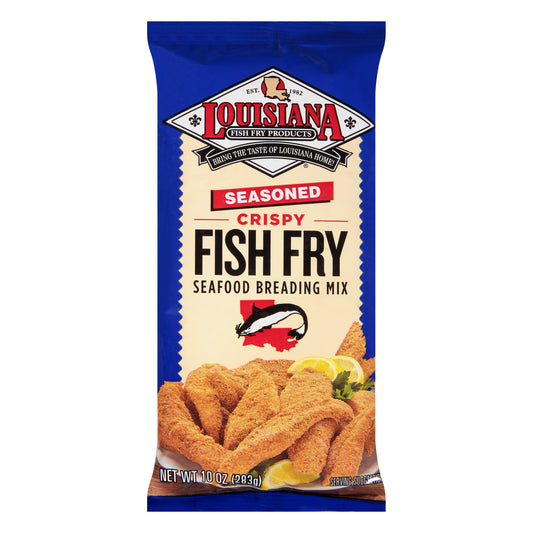 Louisiana Fish Fry Products Seasoned Fish Fry Seafood Breading Mix 10 oz