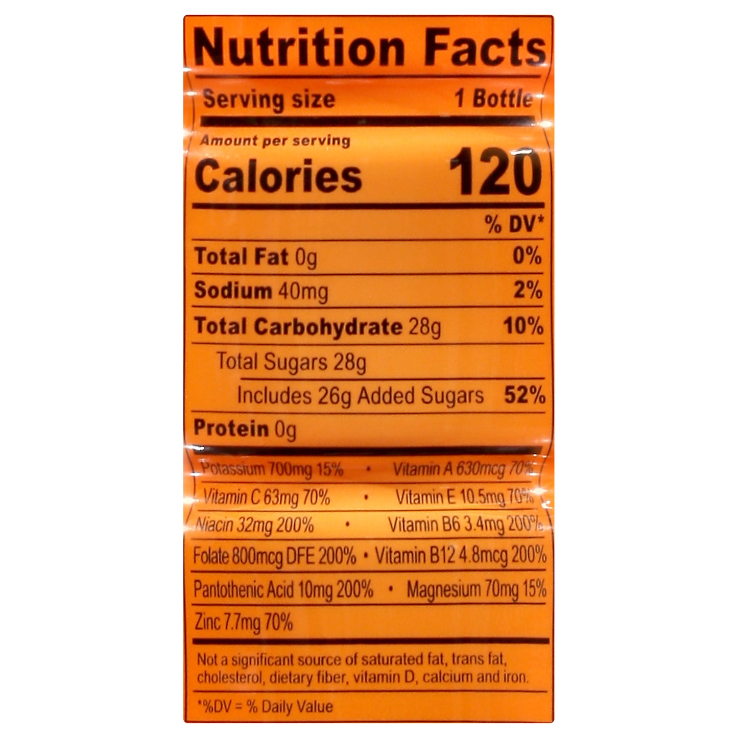 Body Armor Orange Mango Super Drink 16 oz