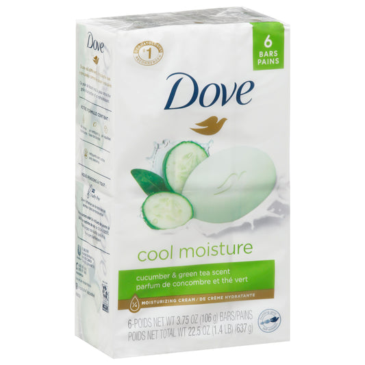 Dove Cucumber & Green Tea Scent Beauty Bar 6 ea