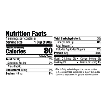 Light + Fit Nonfat Greek Strawberry Banana Yogurt 4 ea