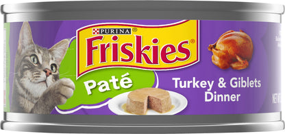 Friskies Pate Turkey & Giblets Dinner Cat Food 5.5 oz