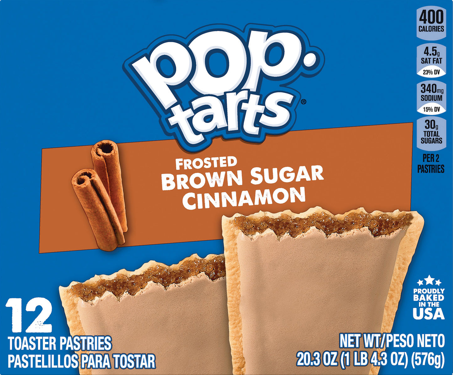 Pop-Tarts 12 Pack Frosted Brown Sugar Cinnamon Toaster Pastries 12 ea