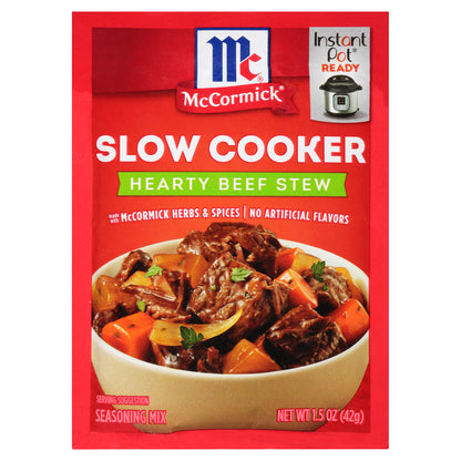 McCormick Slow Cooker Hearty Beef Stew Seasoning Mix 1.5 oz