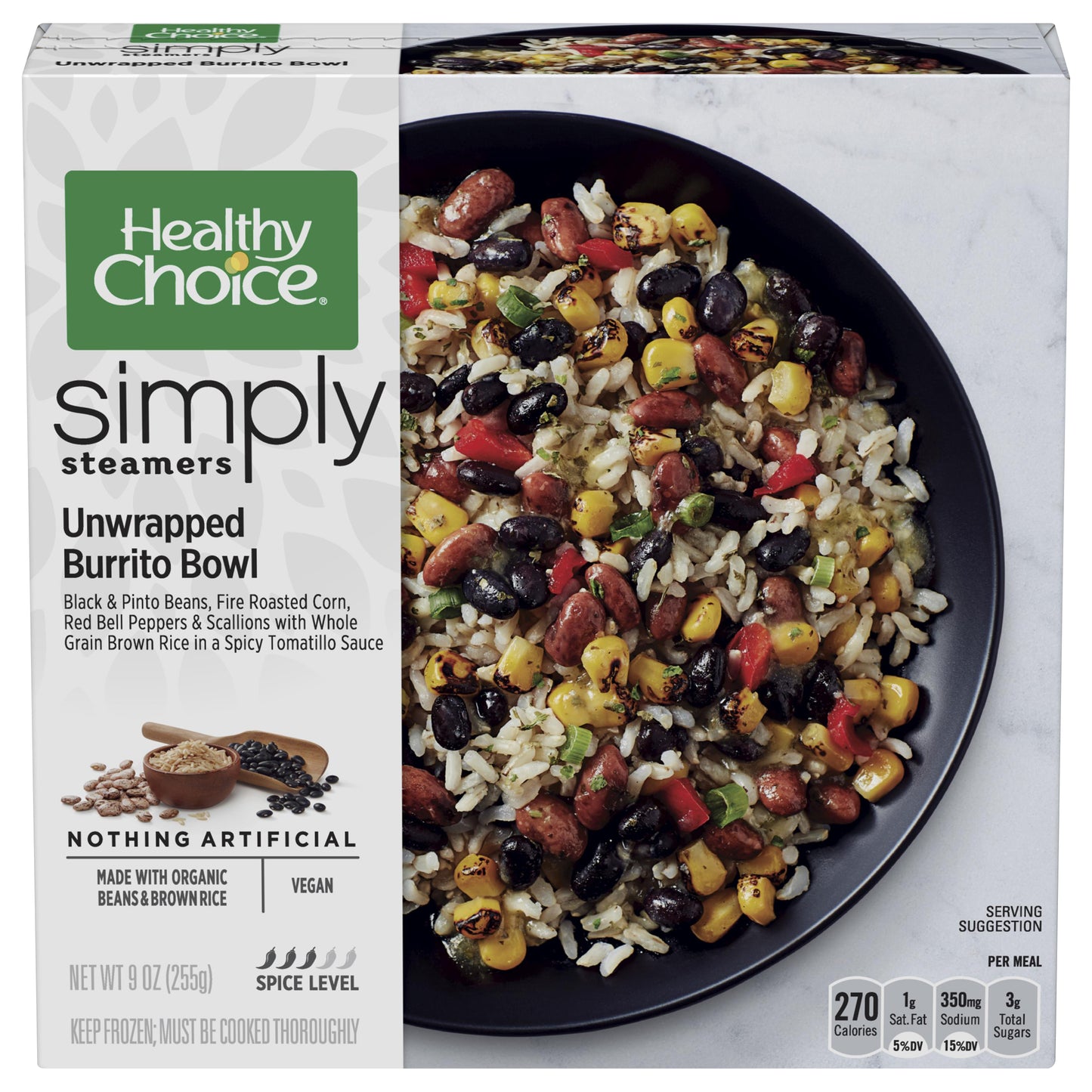 Healthy Choice Simply Steamers Unwrapped Burrito Bowl 9 oz