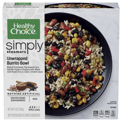 Healthy Choice Simply Steamers Unwrapped Burrito Bowl 9 oz