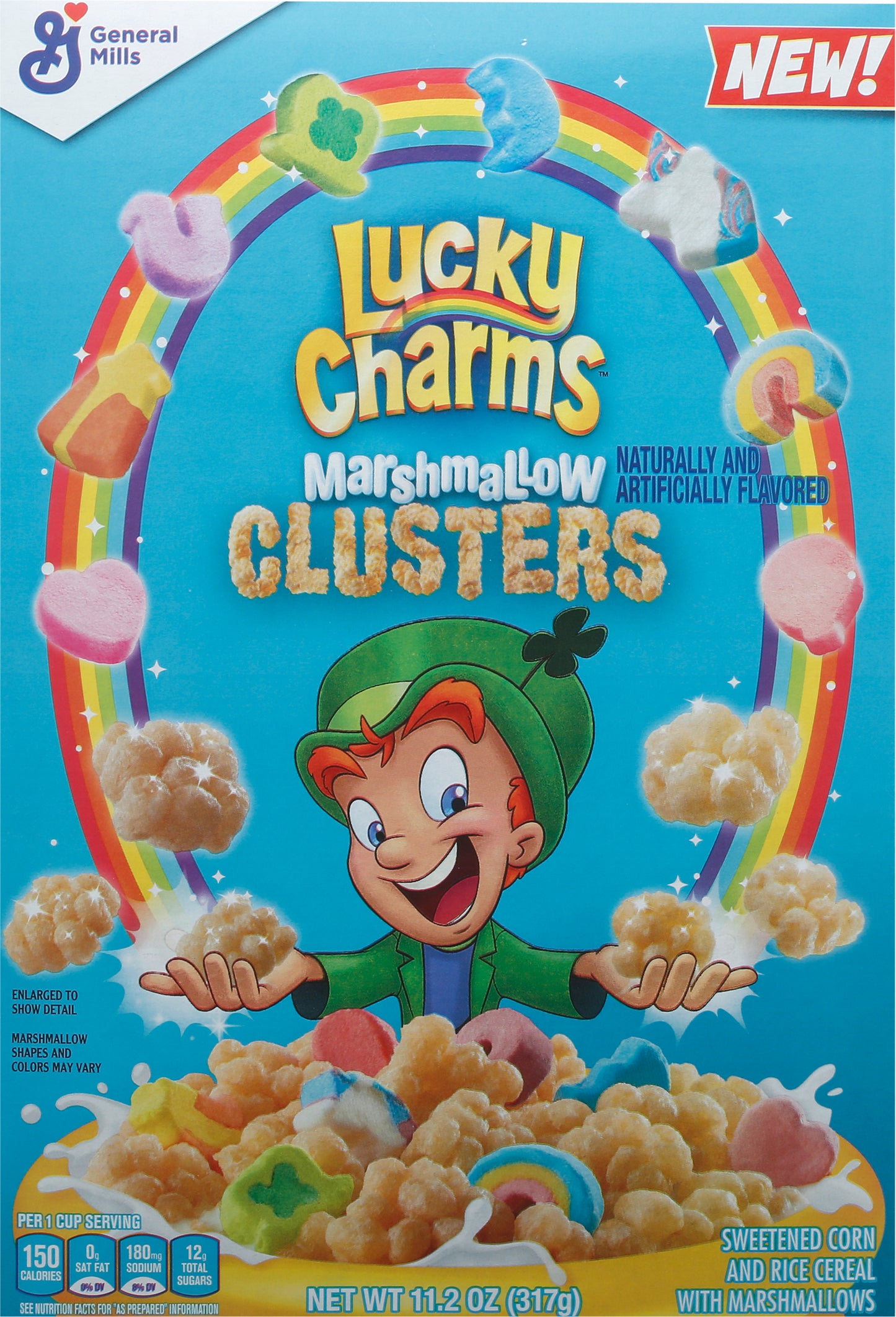 Lucky Charms Marshmallow Clusters Cereal 11.2 oz Box