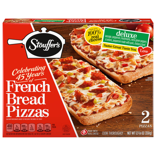 Stouffers - French Bread Pizza Deluxe Pizza Westrock Claremont, NC 12 3-8 OZ (350g)