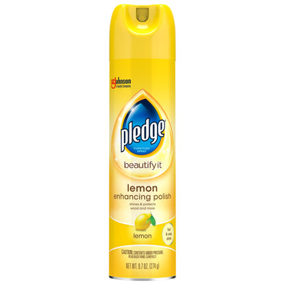 Pledge Beautify It Lemon Furniture Spray 9.7 oz