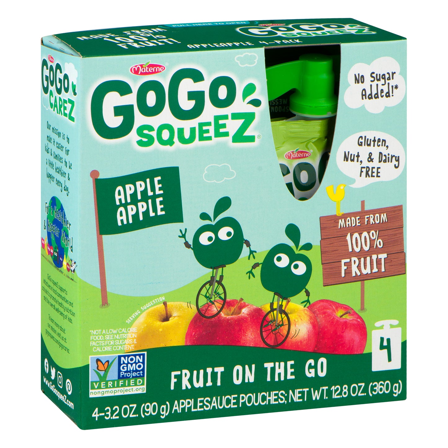 GoGo Squeez Applesauce 4 ea