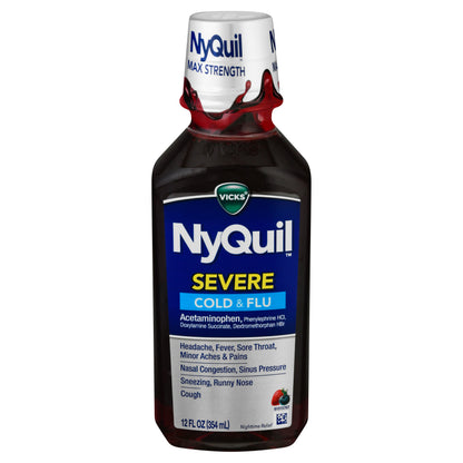 Vicks NyQuil Max Strength Severe Cold & Flu 12 oz