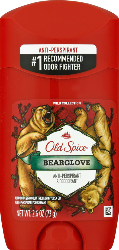 Old Spice Wild Collection BearGlove Anti-Perspirant & Deodorant 2.6 oz