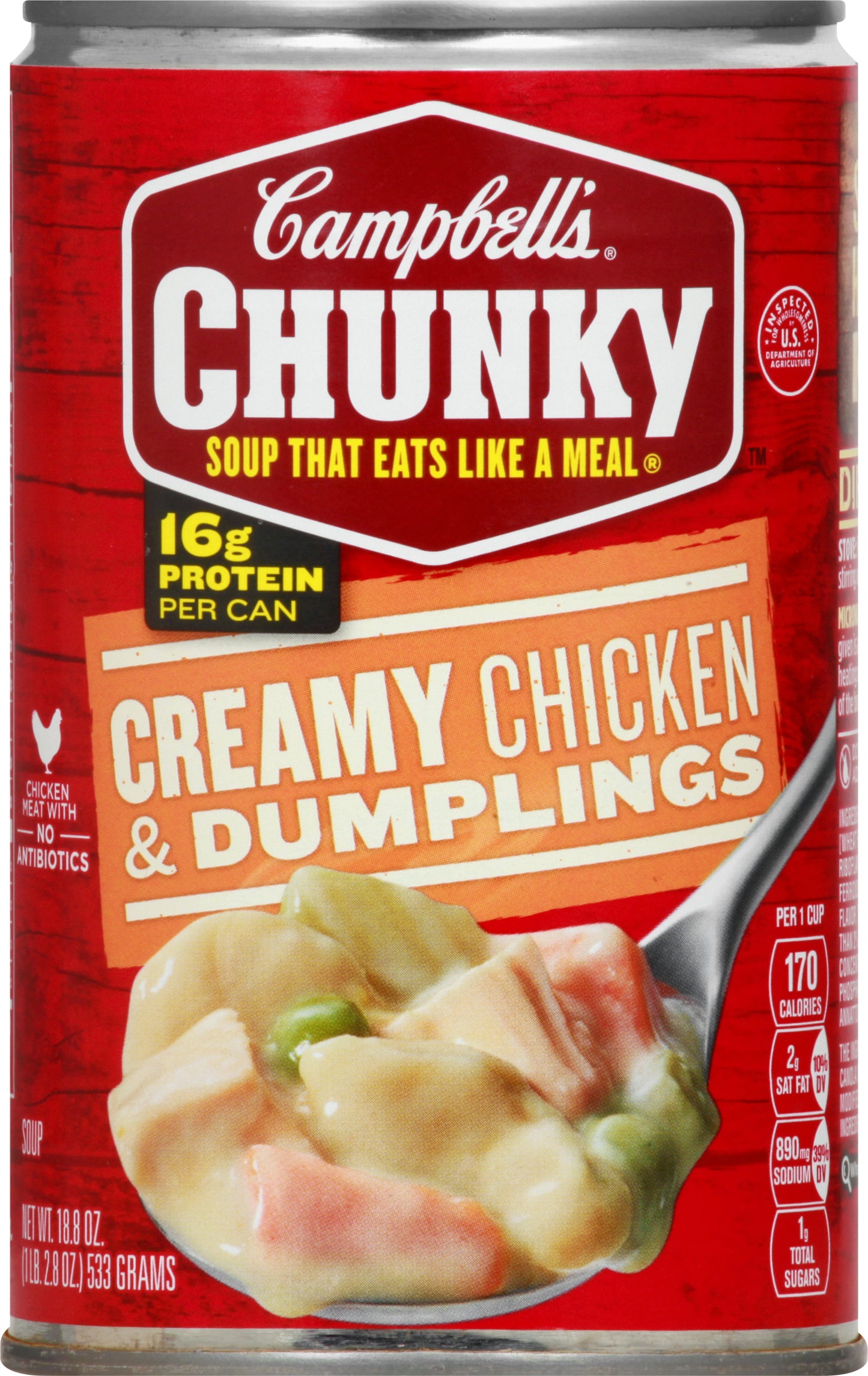 Campbell's Chunky Creamy Chicken & Dumplings Soup 18.8 oz