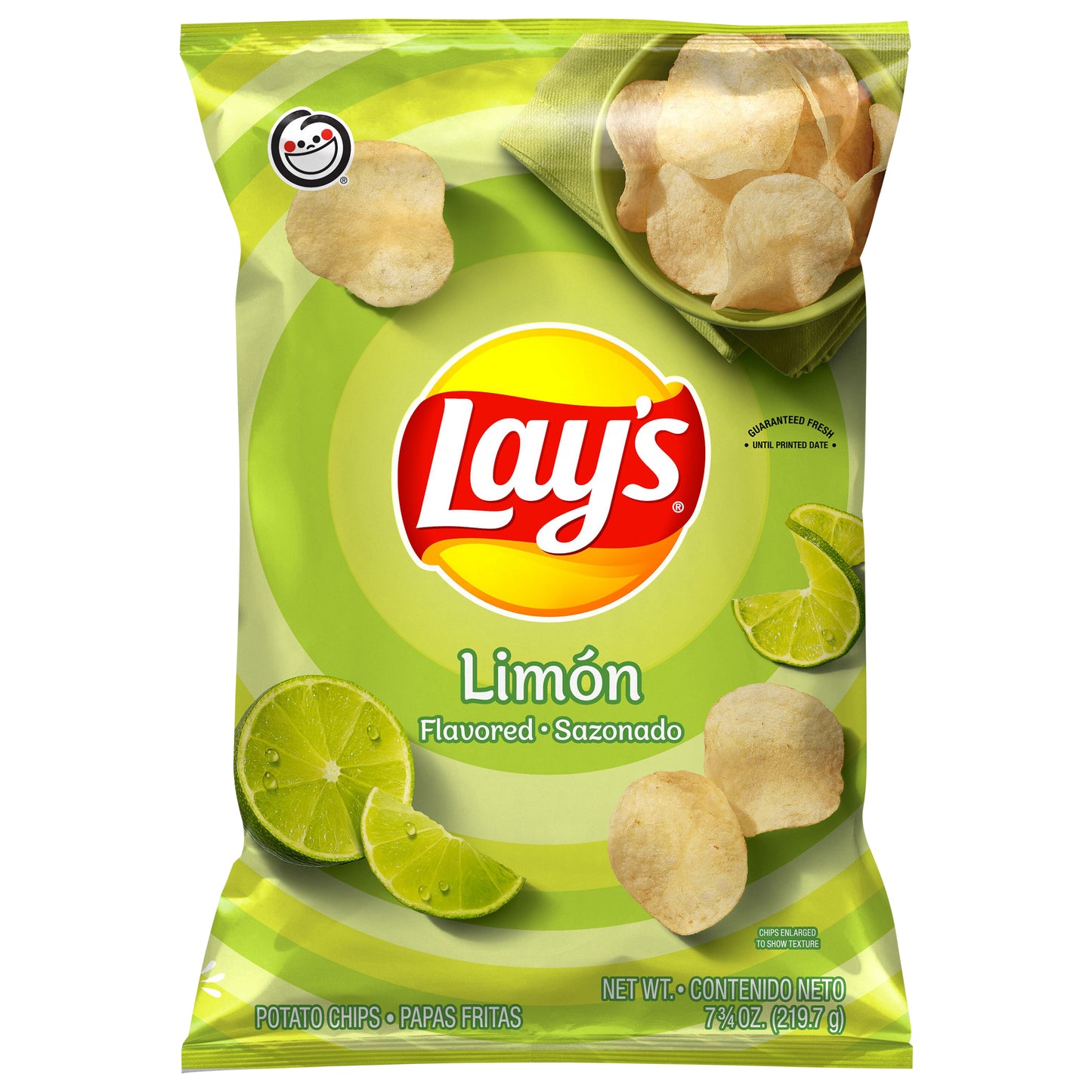 Lay's Potato Chips Limon Flavored 7 3/4 Oz