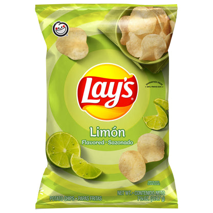 Lay's Potato Chips Limon Flavored 7 3/4 Oz