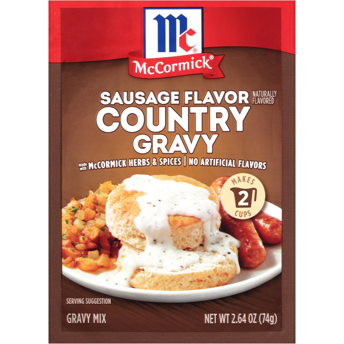 McCormick® Sausage Flavor Country Gravy Mix 2.64 oz. Packet