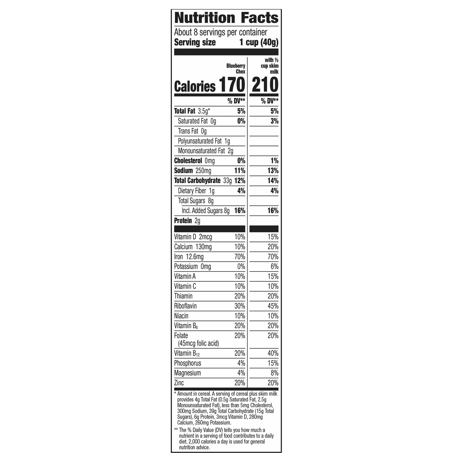 Chex Gluten Free Blueberry Cereal 12 oz