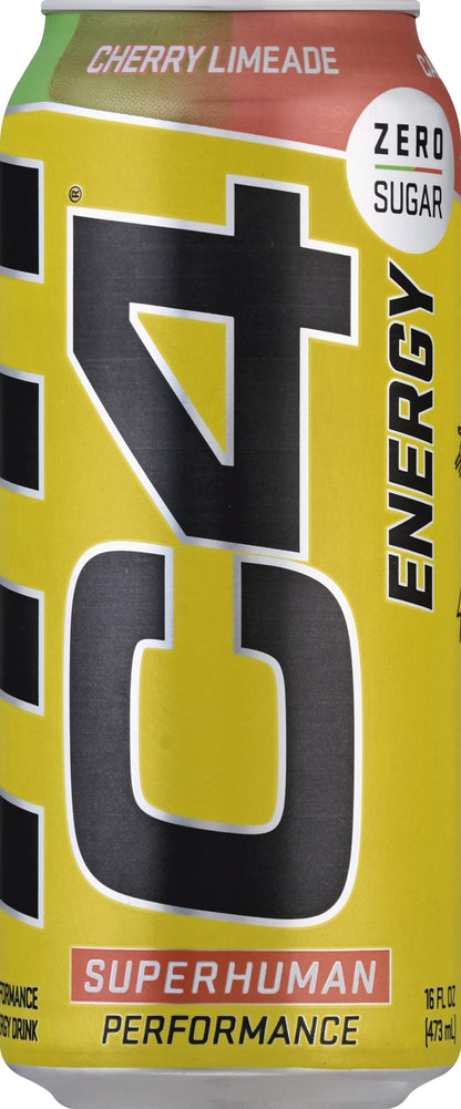 C4 Energy Cherry Limeade Performance Energy Drink 16 oz
