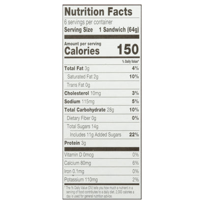 Skinny Cow Vanilla Gone Wild Ice Cream Sandwiches 6 - 4 fl oz Packs