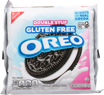 Oreo Gluten Free Double Stuf Chocolate Sandwich Cookies 14.03 oz