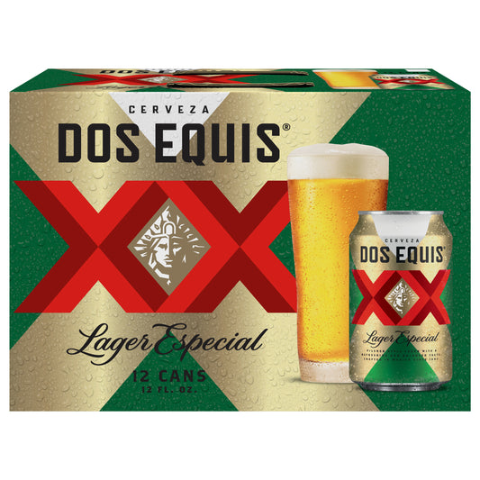 Dos Equis Lager Especial Beer 12 - 12 fl oz Cans