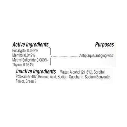 Listerine Cool Mint Antiseptic Mouthwash, Bad Breath & Plaque, 500 mL