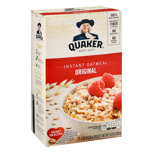 Quaker Original Instant Oatmeal 12 ea