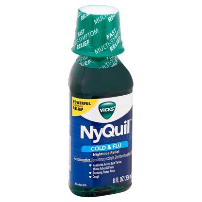 Vicks NyQuil Nighttime Relief Cold & Flu 8 oz