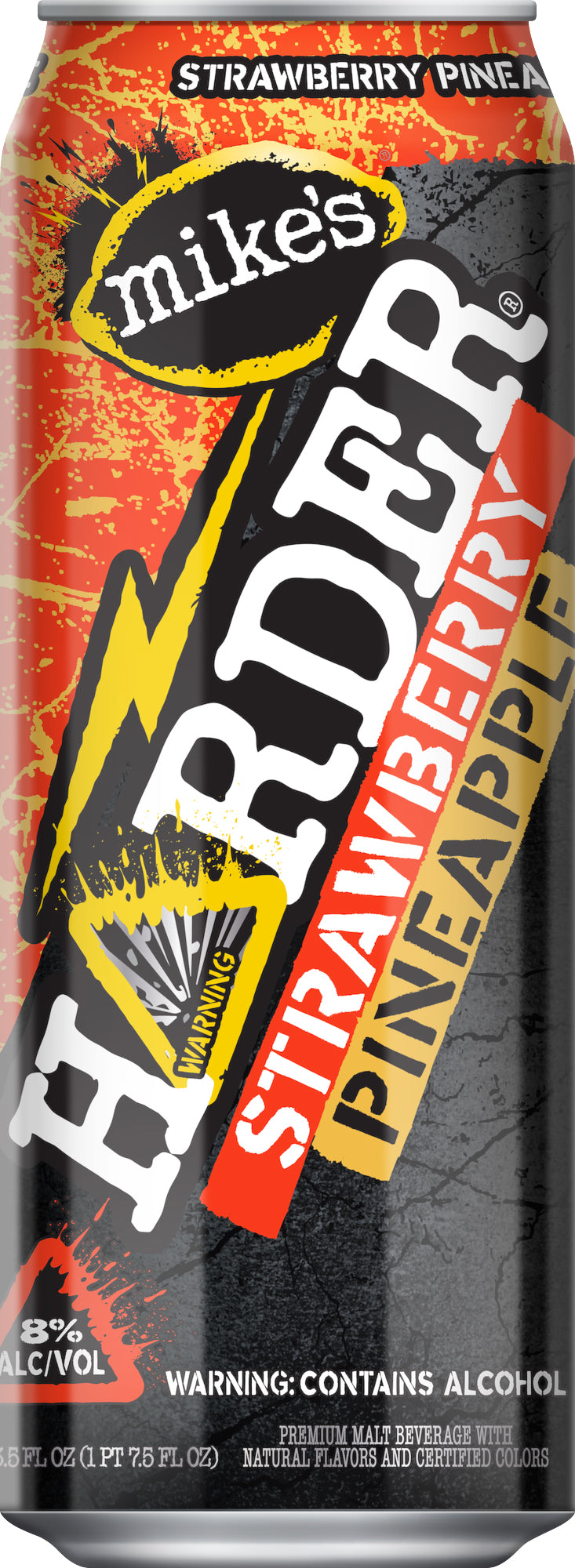 Mike's Harder Harder Strawberry Pineapple Beer 23.5 oz