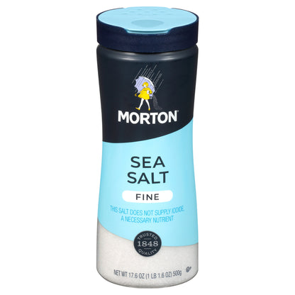 Morton Fine Sea Salt 17.6 oz