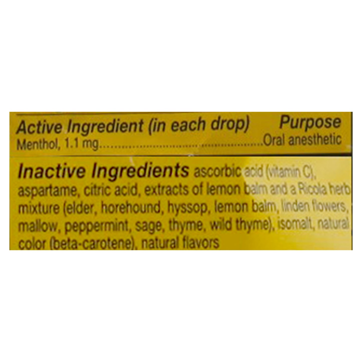 Ricola Sugar Free Lemon Mint Herb Throat Drops 19 ea