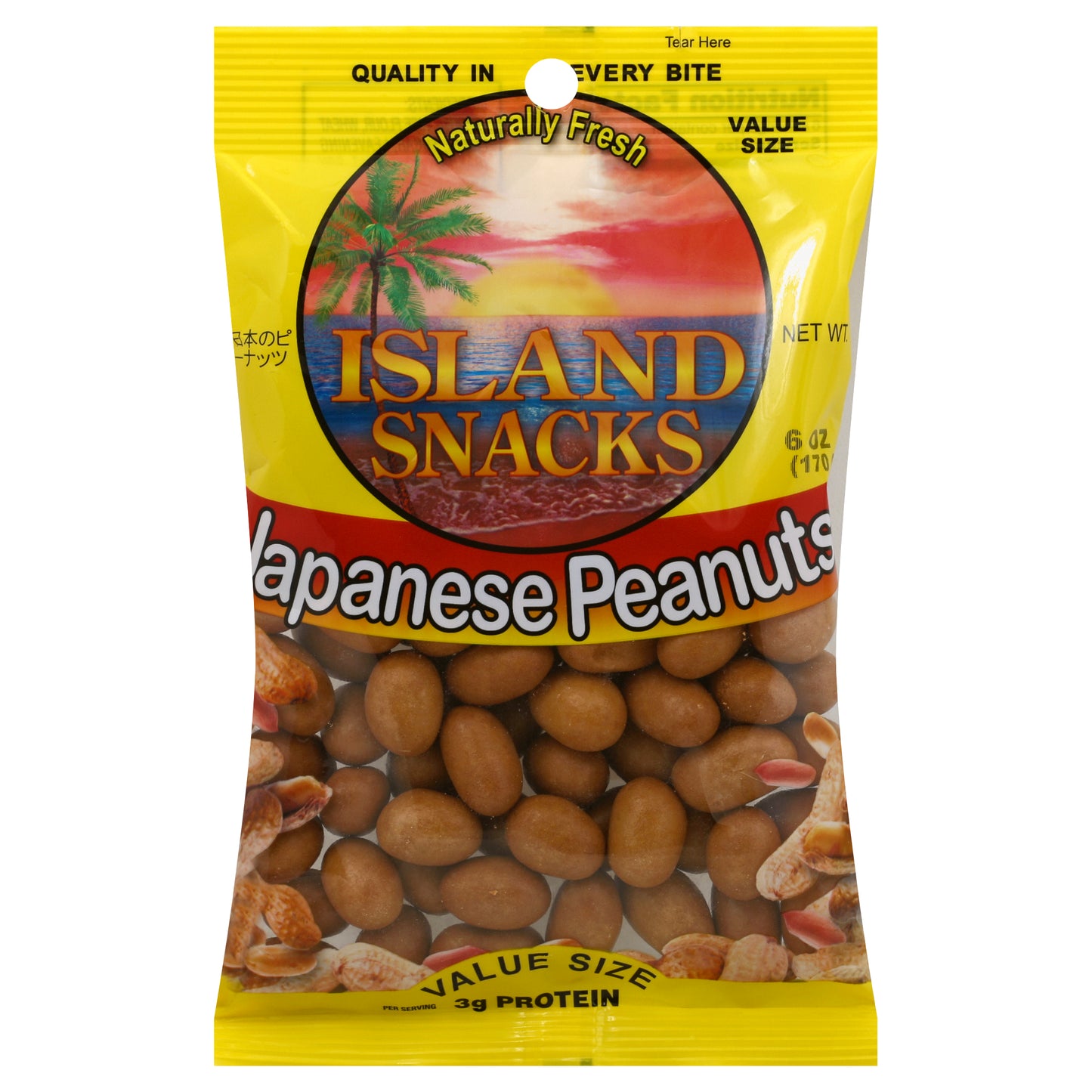 Island Snacks Peanuts 6 oz