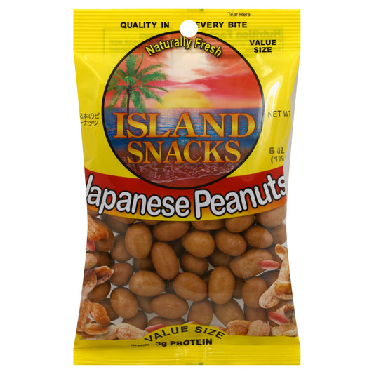 Island Snacks Peanuts 6 oz