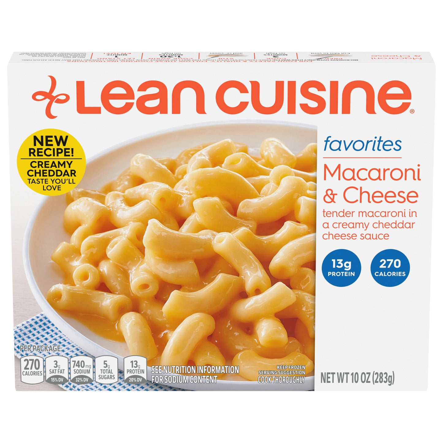 LEAN CUISINE FAVORITES Macaroni & Cheese 10 oz. Box