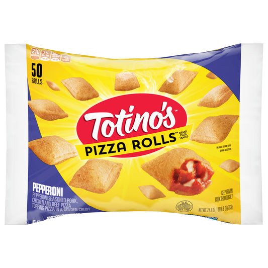 Totino's Pepperoni Frozen Pizza Rolls, 50 Count