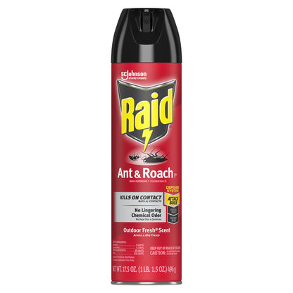 Raid Outdoor Fresh Scent Ant & Roach Killer 17.5 oz