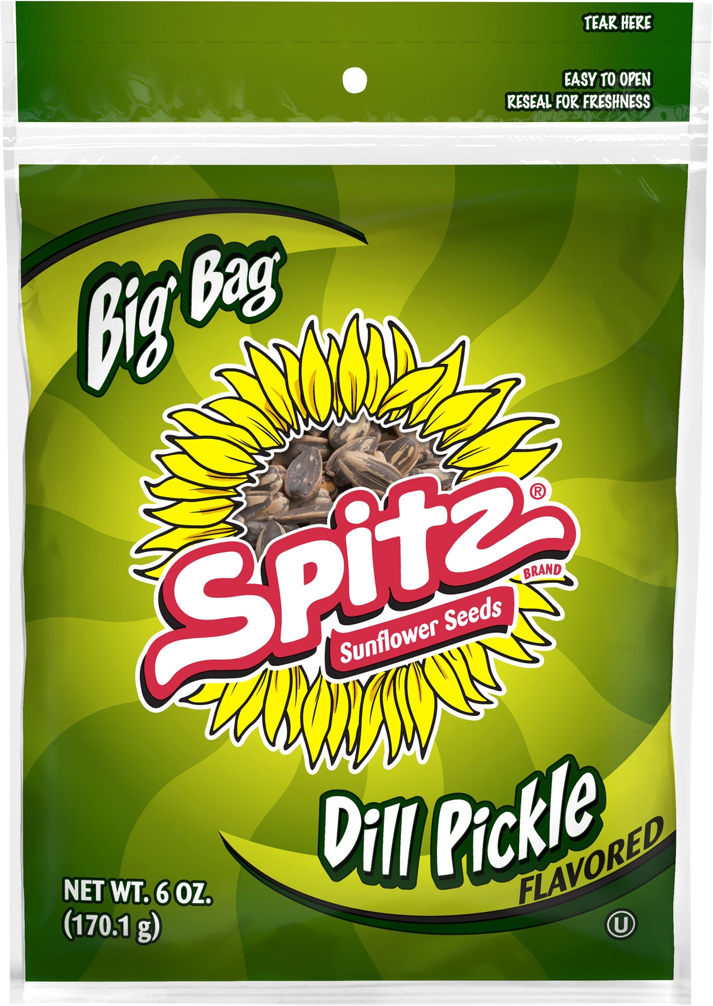 Spitz Big Bag Dill Pickle Flavored Sunflower Seeds 6 oz