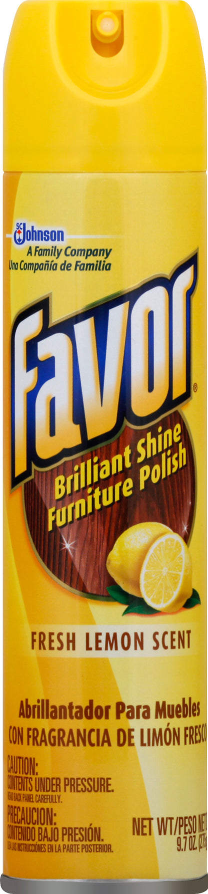 Favor Fresh Lemon Furniture Polish 9.7 oz