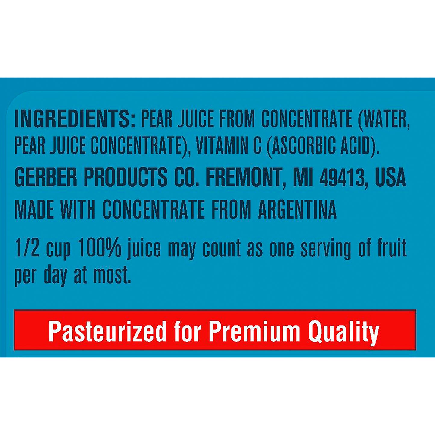 Gerber 100% Pear Juice, 32 fl oz bottle