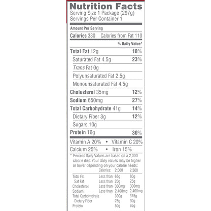 Smart Ones Traditional Lasagna With Meat Sauce, Frozen Meal, 10.5 oz Box