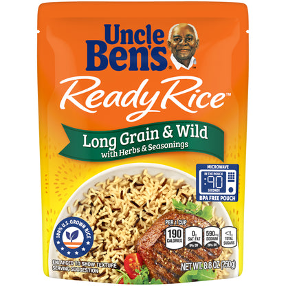 Uncle Ben's® Ready Rice™ Long Grain & Wild with Herbs & Seasonings 8.8 oz. Pouch