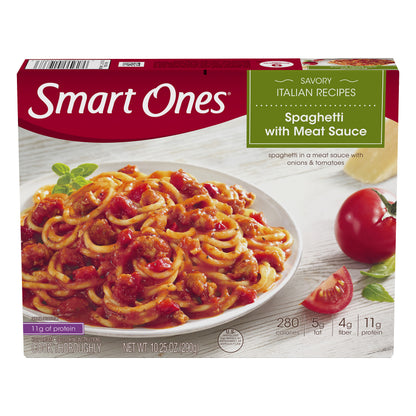 Smart Ones Spaghetti With Meat Sauce, Frozen Meal, 10.25 oz Box