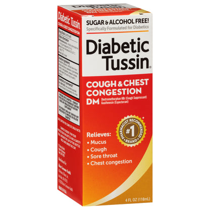 Diabetic Tussin Cough & Chest Congestion DM 4 fl oz