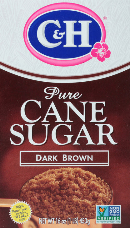 C&H® Pure Cane Dark Brown Sugar 32 oz. Box